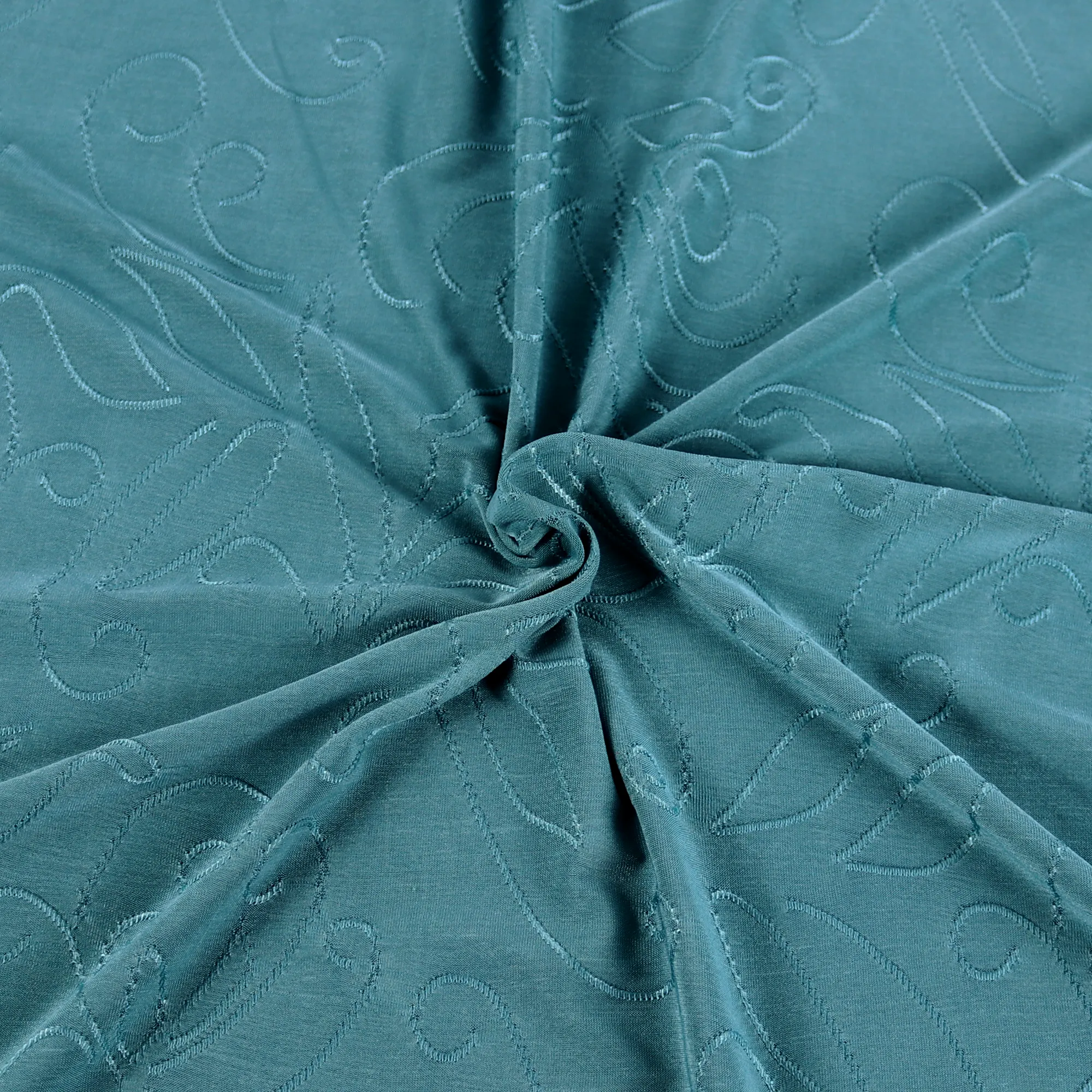 55" 180-190GSM 25 Color Polyester Single Spandex Knit Jacquard Piece Dyed Fabric by The Yard