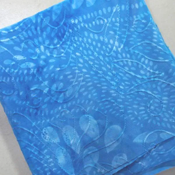55" 5 Color 190GSM Leaf Pattern Tie-Dyed Knit Jacquard Fabric by the Yard