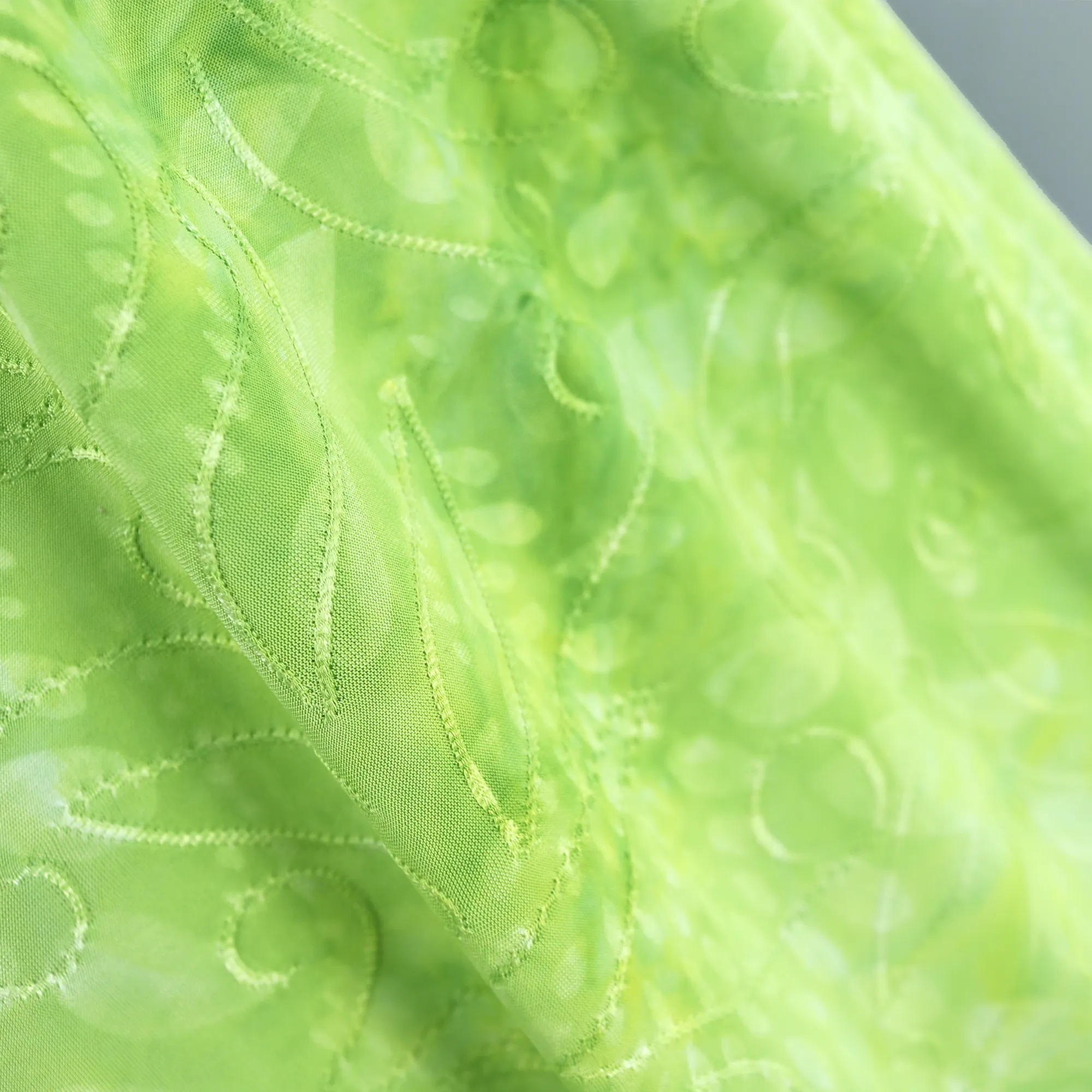 55" 5 Color 190GSM Leaf Pattern Tie-Dyed Knit Jacquard Fabric by the Yard
