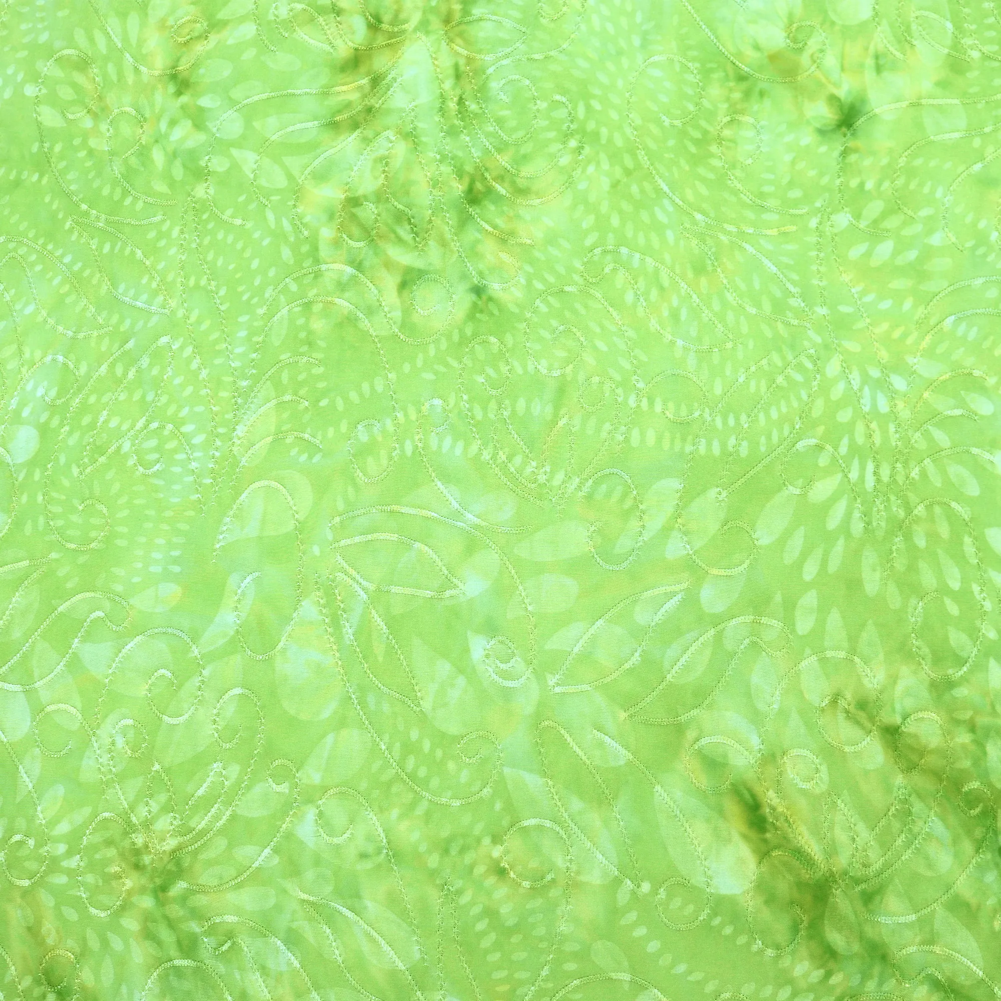 55" 5 Color 190GSM Leaf Pattern Tie-Dyed Knit Jacquard Fabric by the Yard