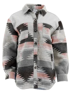 Aztec Jackets - Pink/Grey