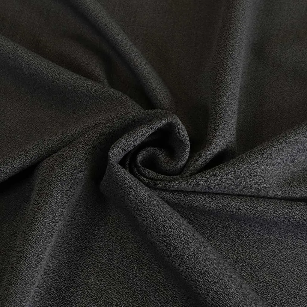 Bloomsbury - Grey Mix Crepe Stretch Woven Suiting Fabric Sample