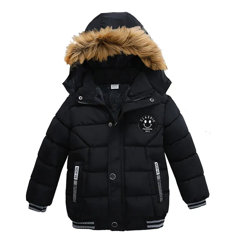 Boys High Quality Thick Hooded Jackets