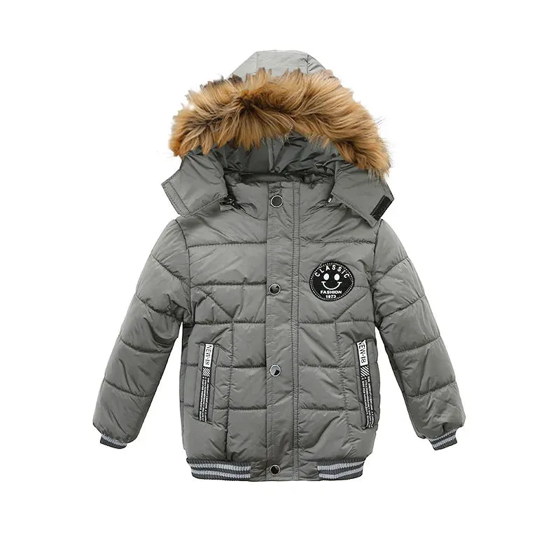 Boys High Quality Thick Hooded Jackets