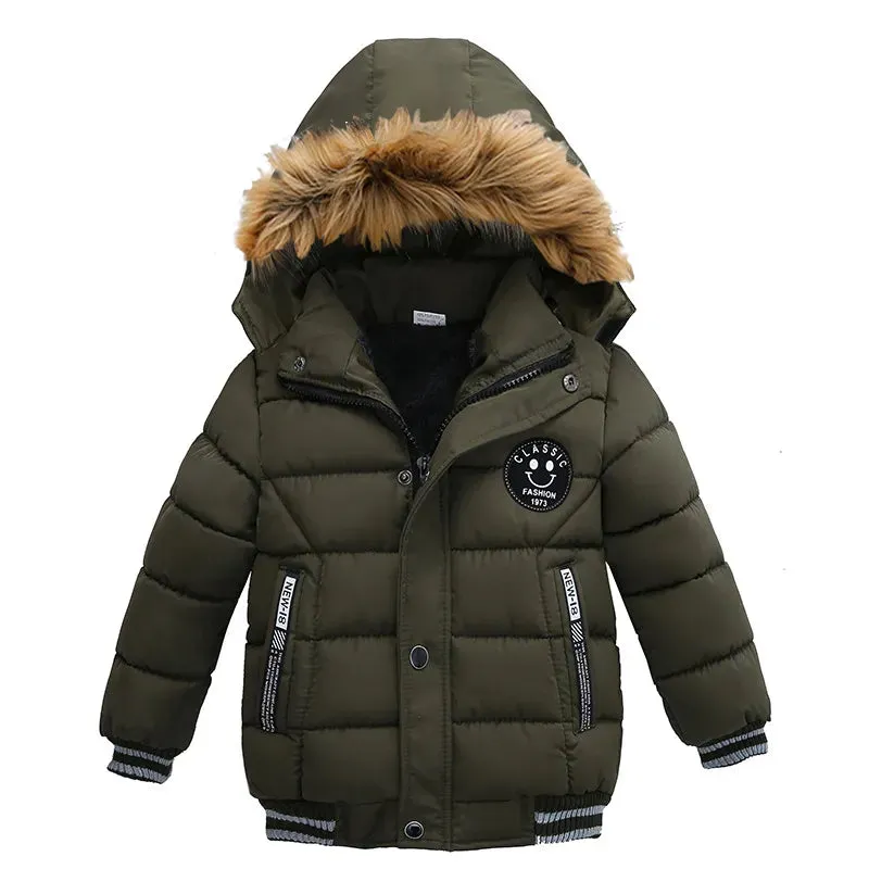 Boys High Quality Thick Hooded Jackets