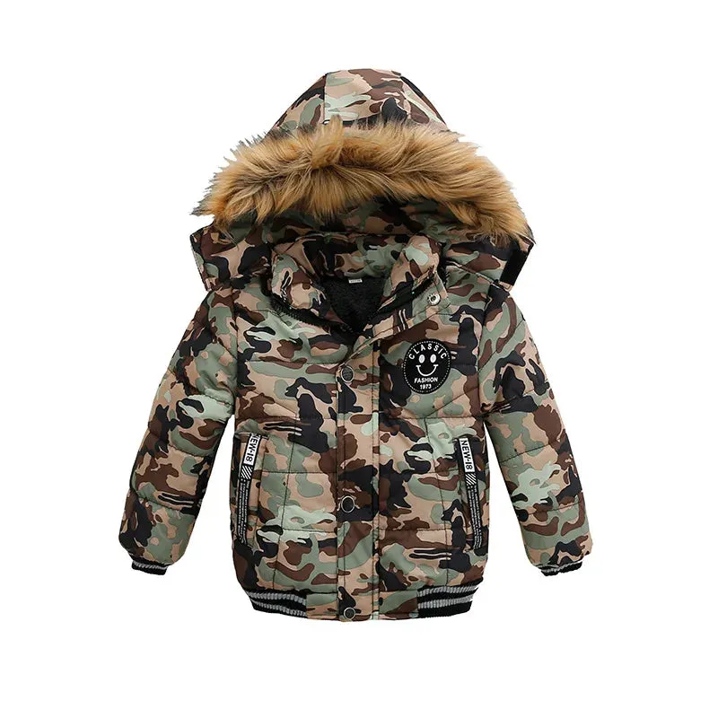Boys High Quality Thick Hooded Jackets