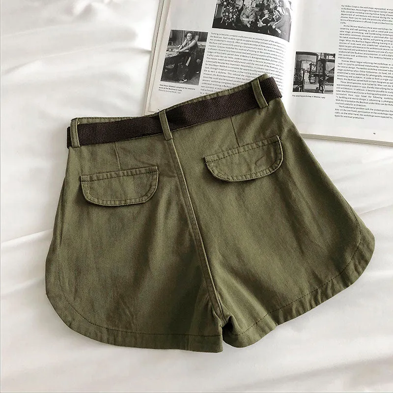Casual Cargo Belt Shorts