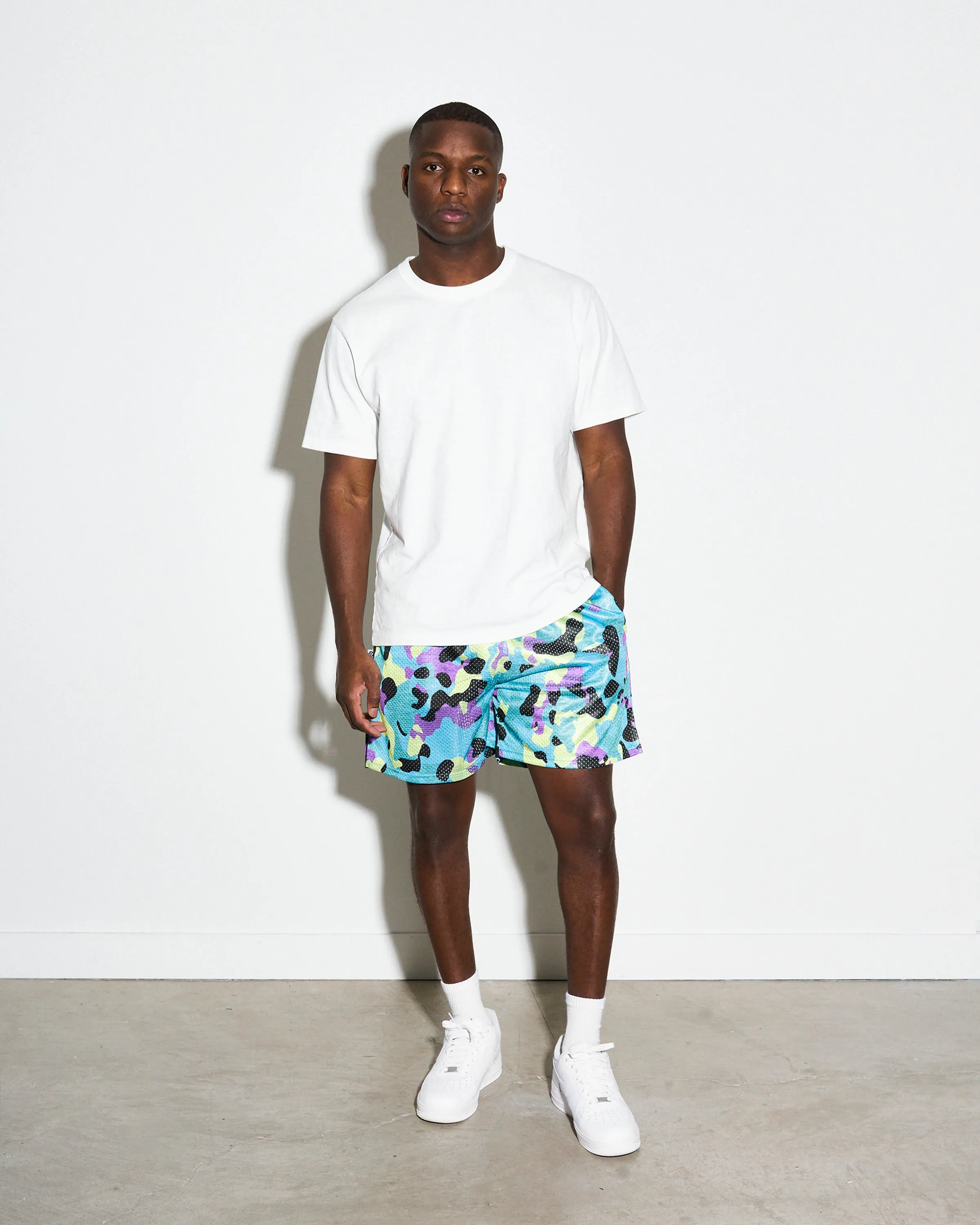 Chalk Line Speckled Camo Retro Shorts