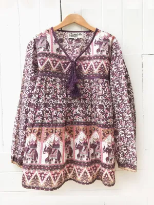 Chowchilla Vintage Indian GYPSET Blouse • "Lucky" • LAST ONE (Size XS)