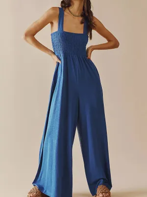 Elegant Solid Color Sleeveless Jumpsuits