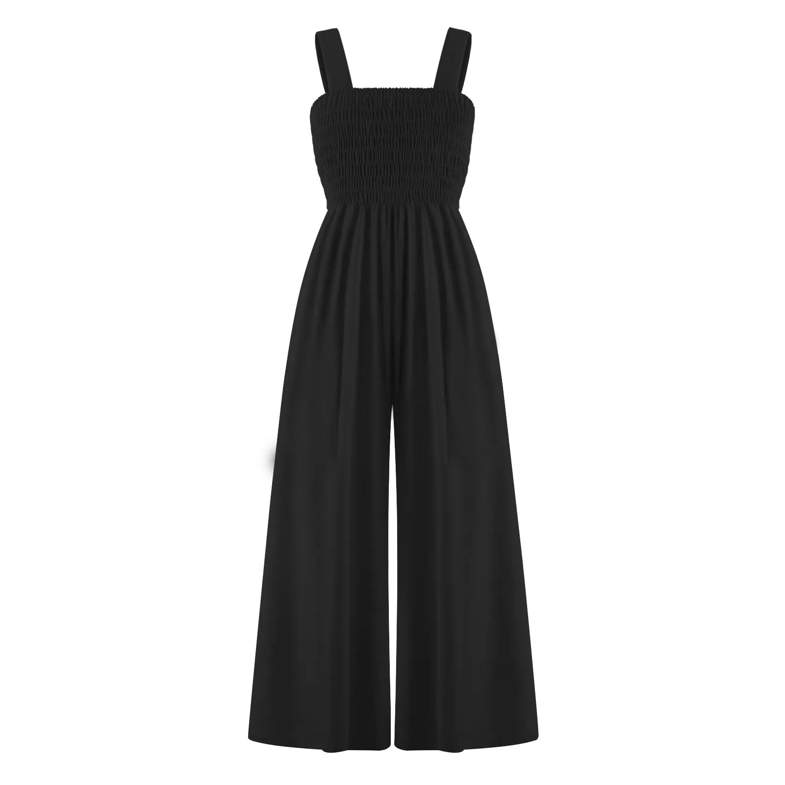 Elegant Solid Color Sleeveless Jumpsuits