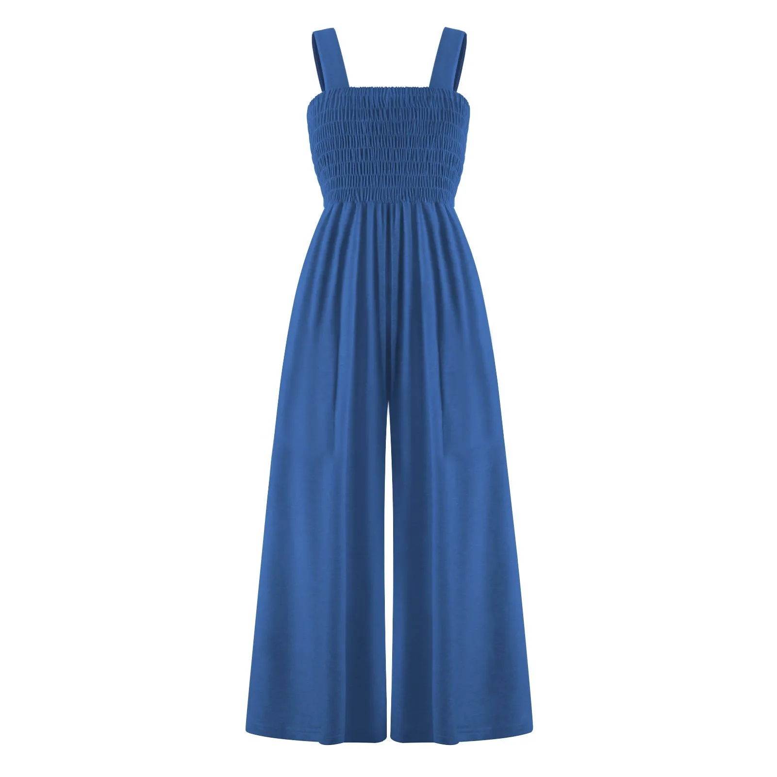 Elegant Solid Color Sleeveless Jumpsuits