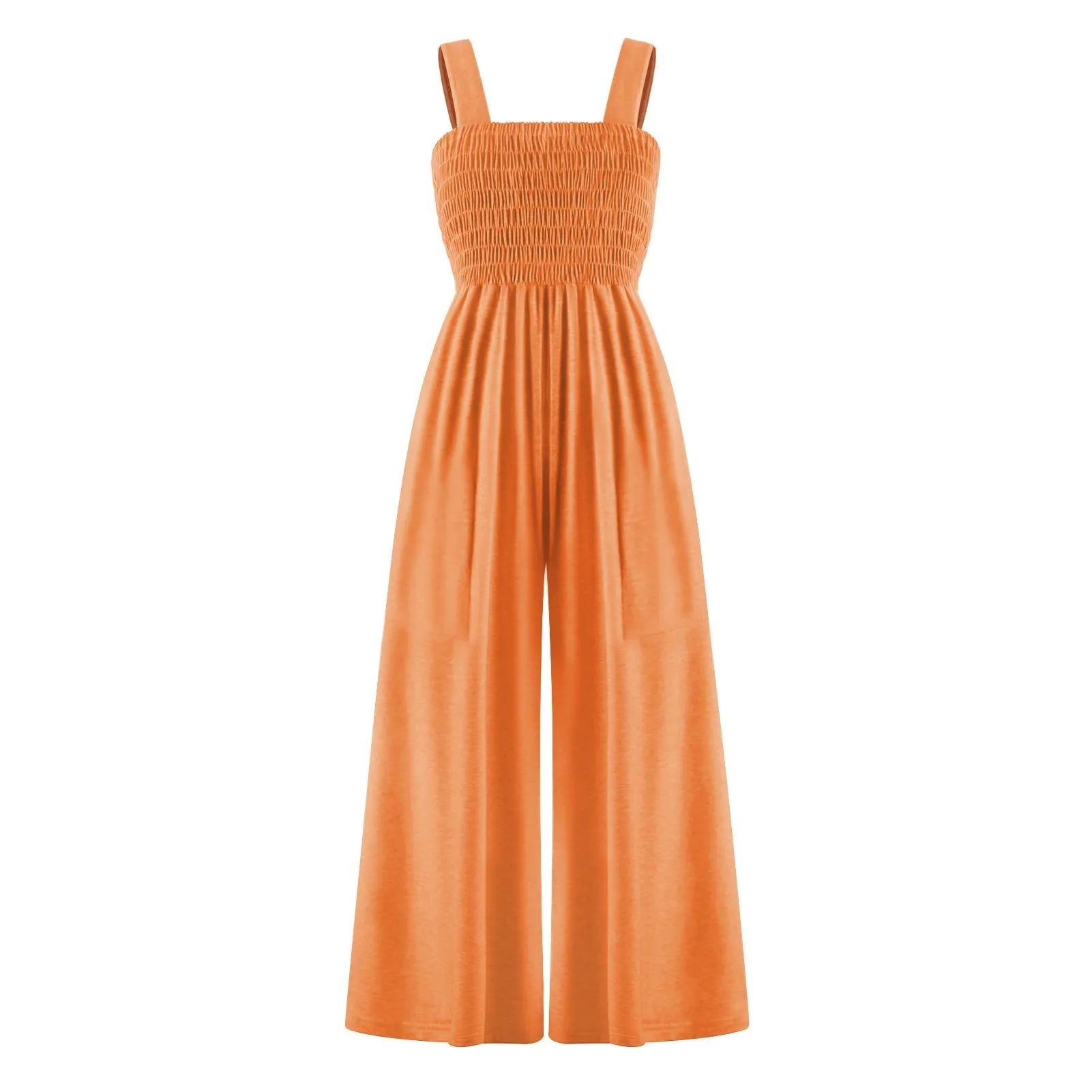 Elegant Solid Color Sleeveless Jumpsuits