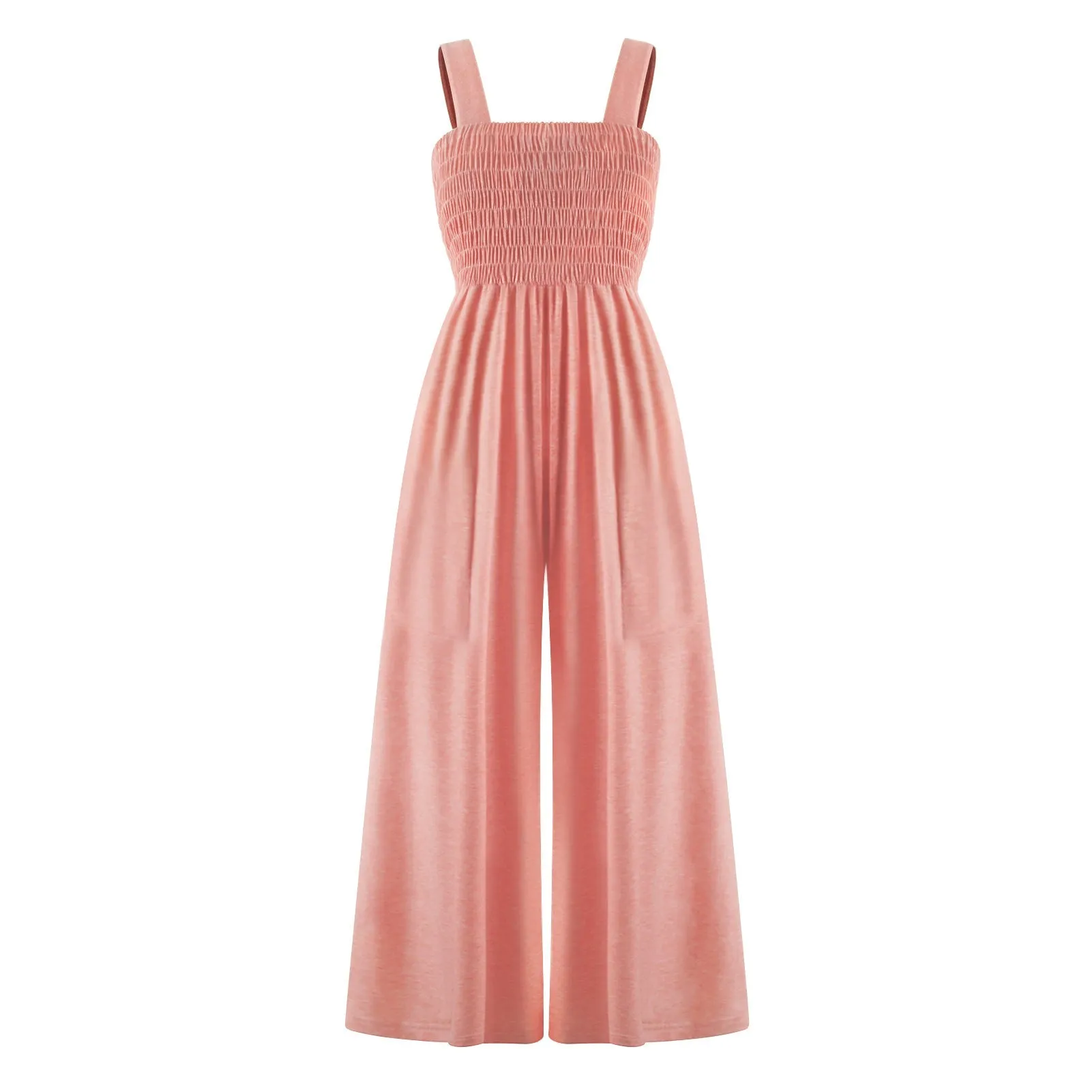 Elegant Solid Color Sleeveless Jumpsuits