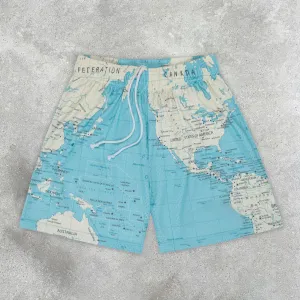 Fashion Casual Blue Printed Shorts