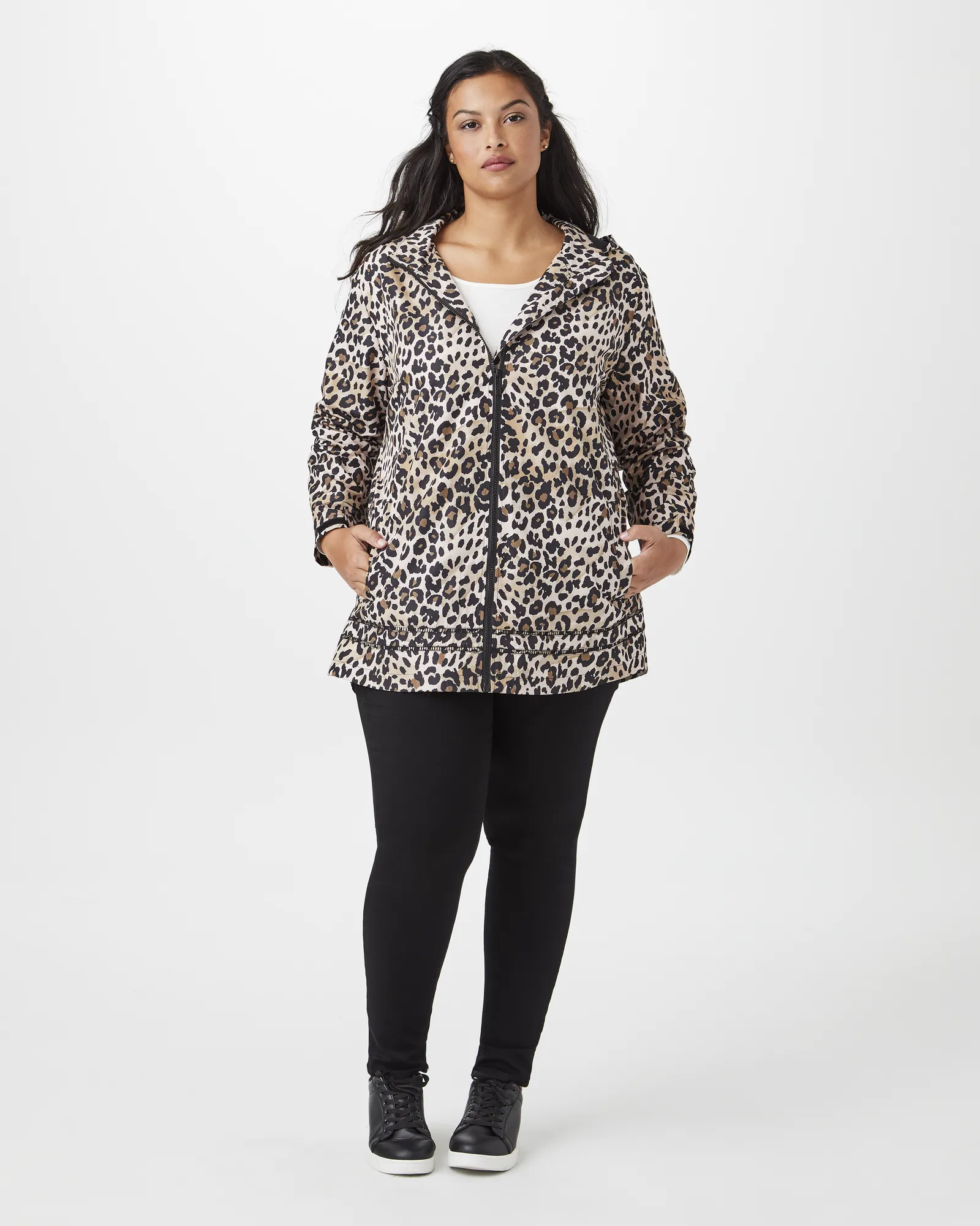 Frida Windbreaker | Tan / Black