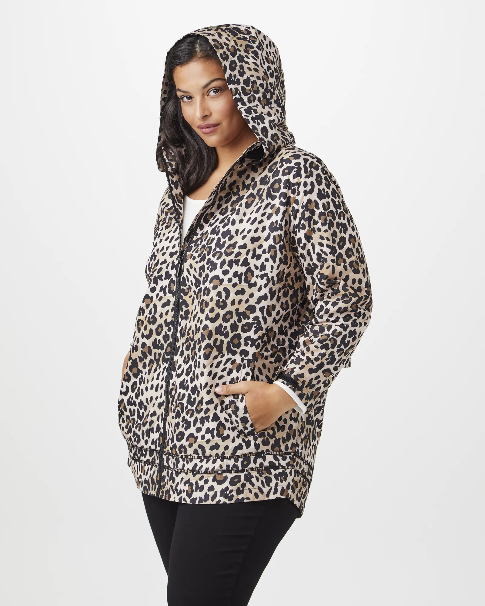 Frida Windbreaker | Tan / Black