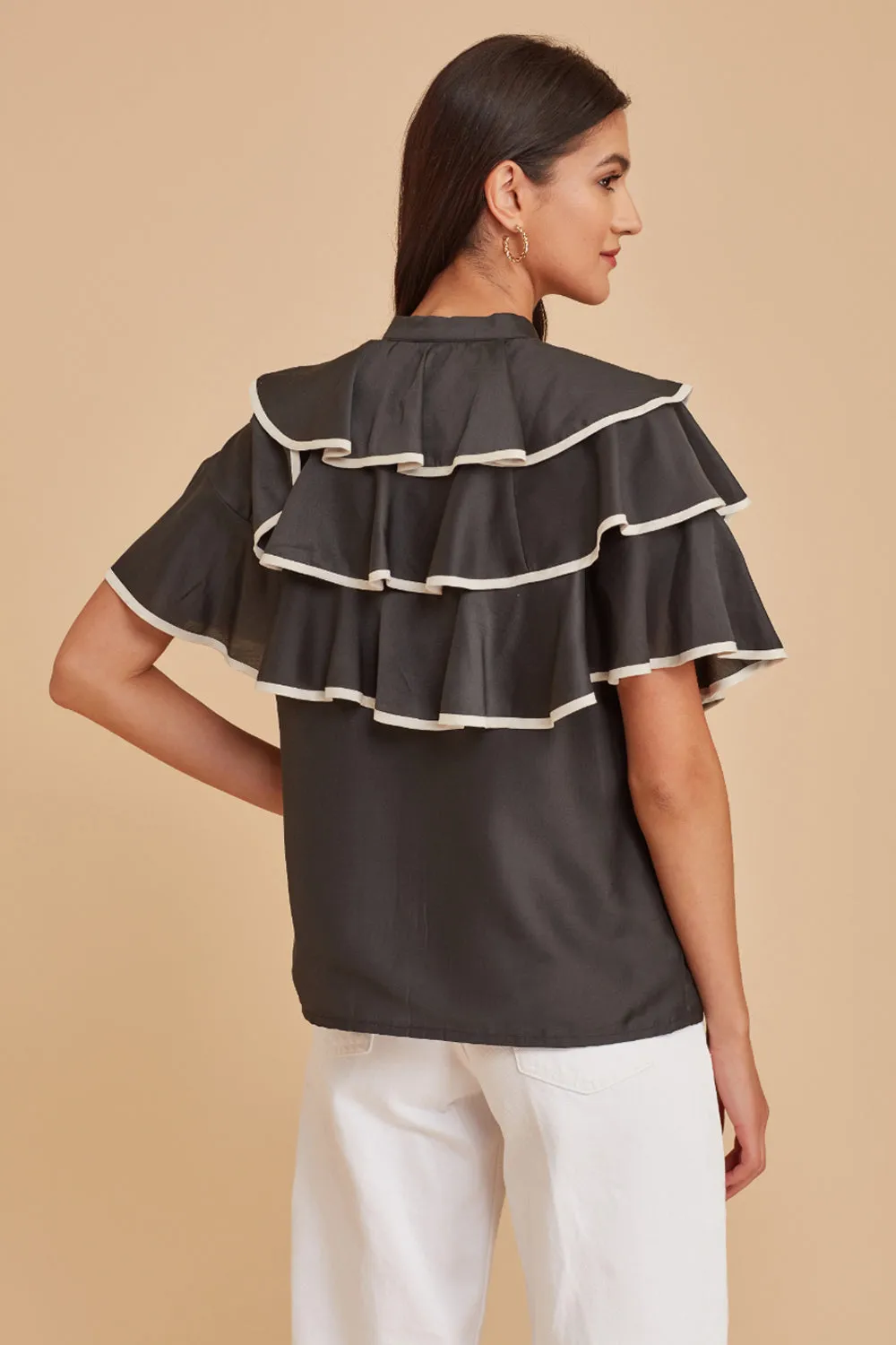 Gathered Yoke Blouse