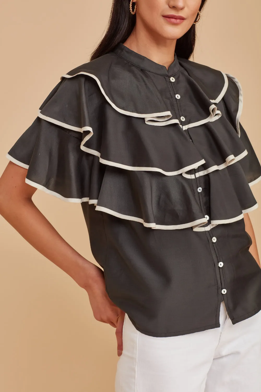 Gathered Yoke Blouse