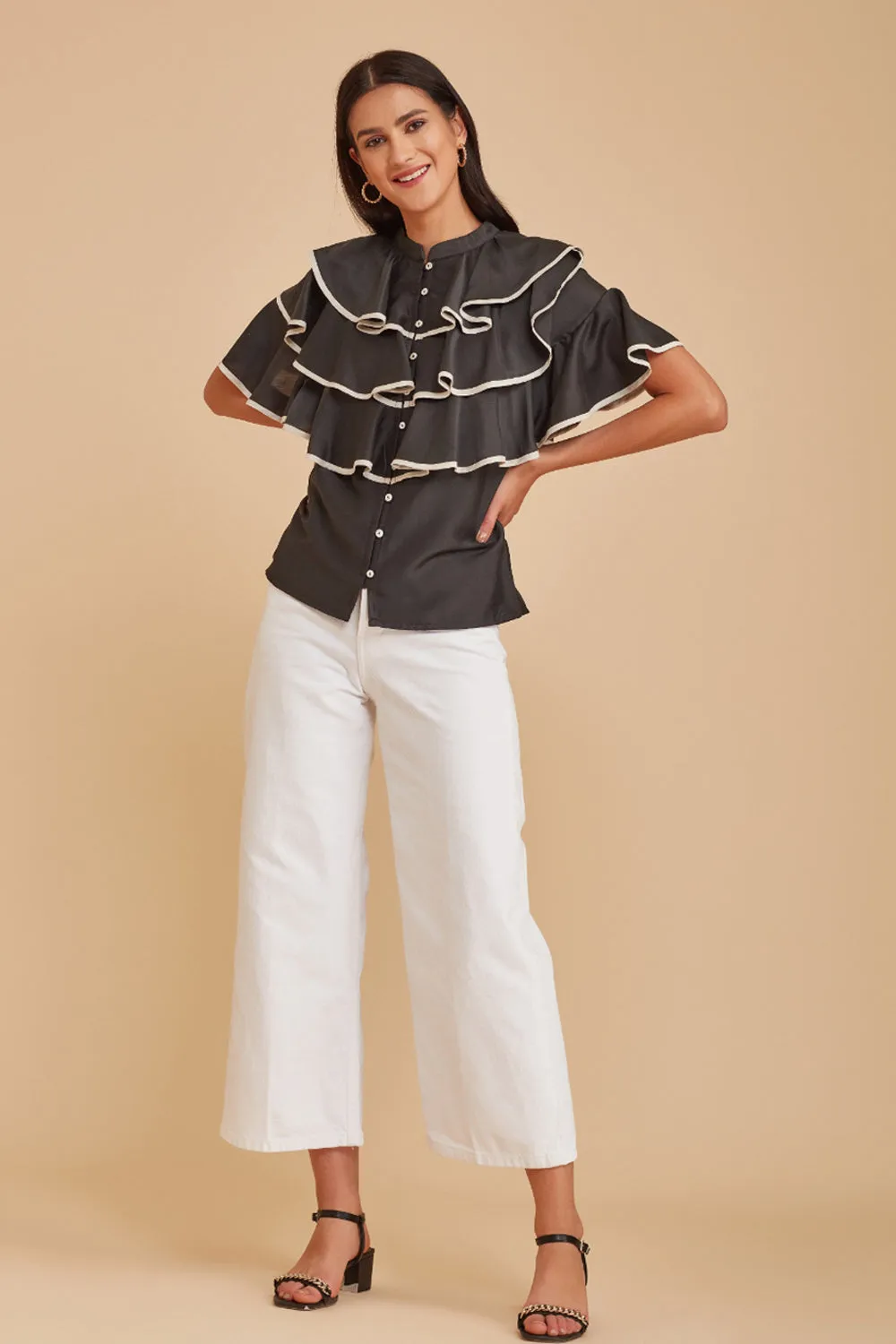 Gathered Yoke Blouse