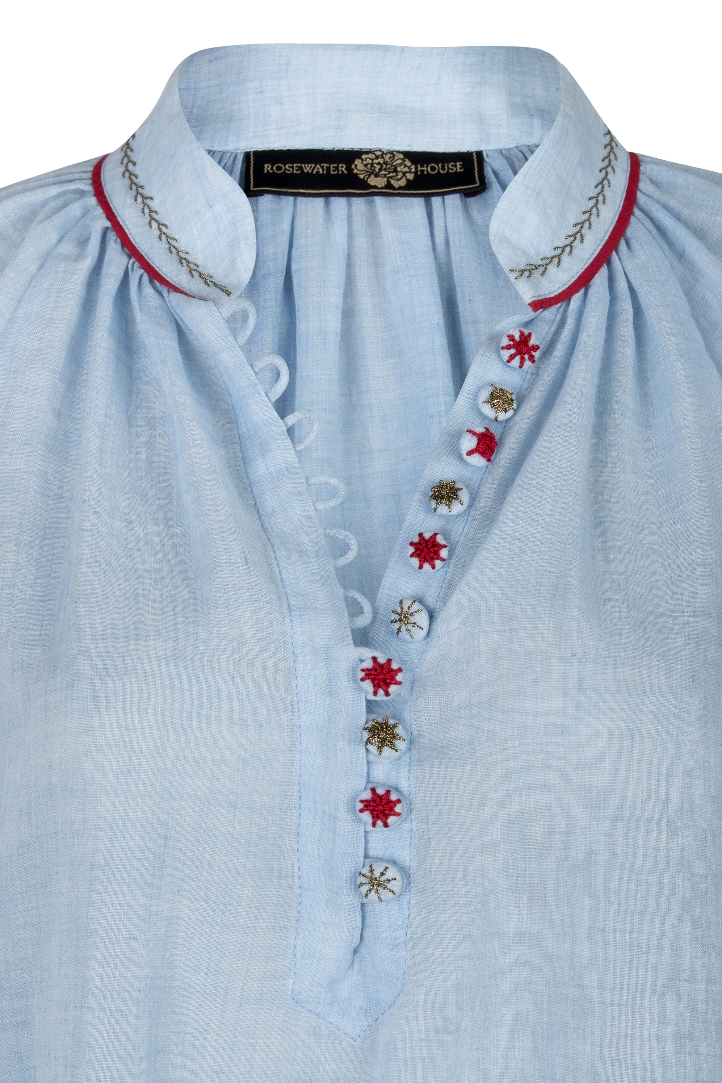 Golab Blouse - Blue & Red (Limited Edition)