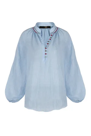 Golab Blouse - Blue & Red (Limited Edition)