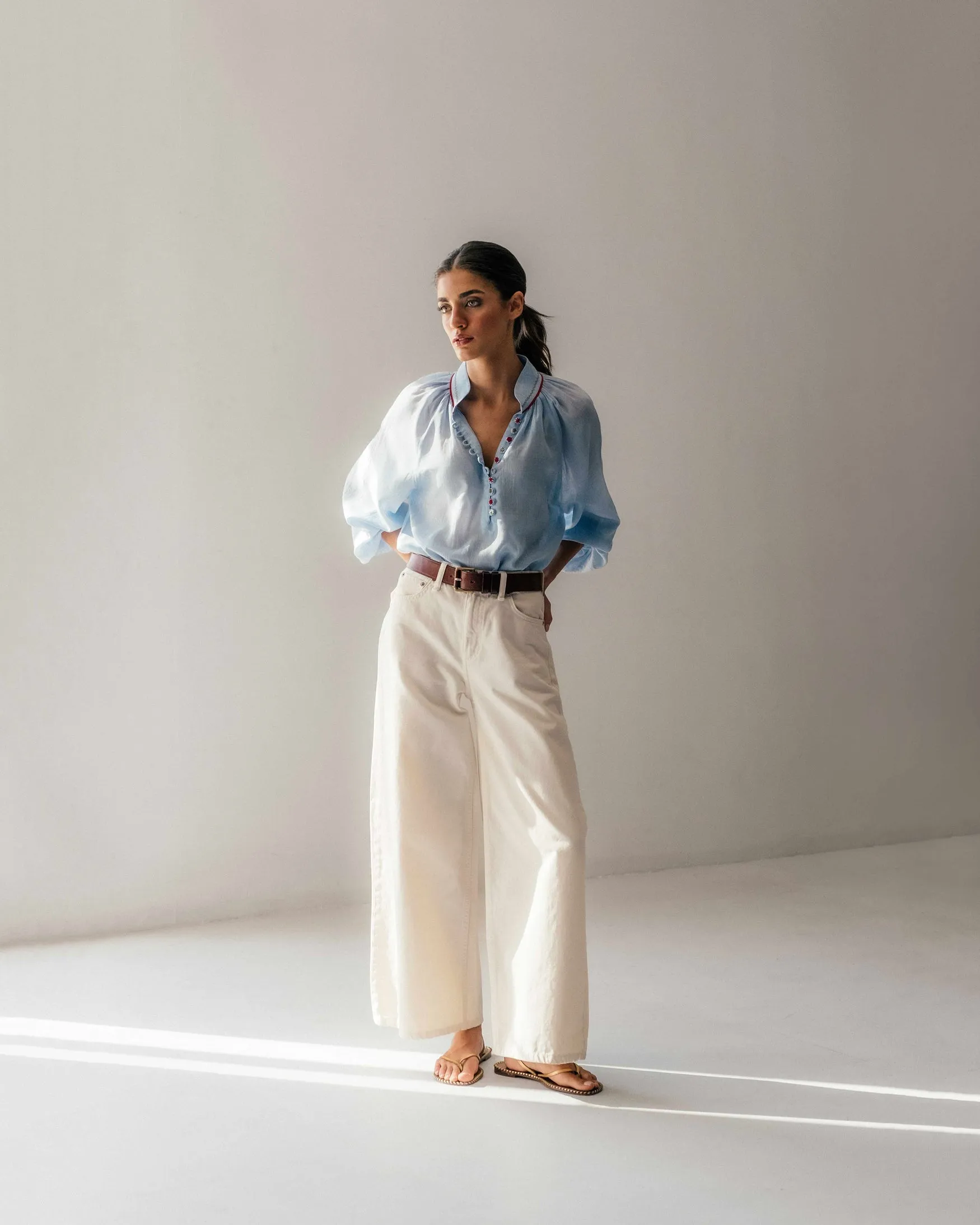 Golab Blouse - Blue & Red (Limited Edition)