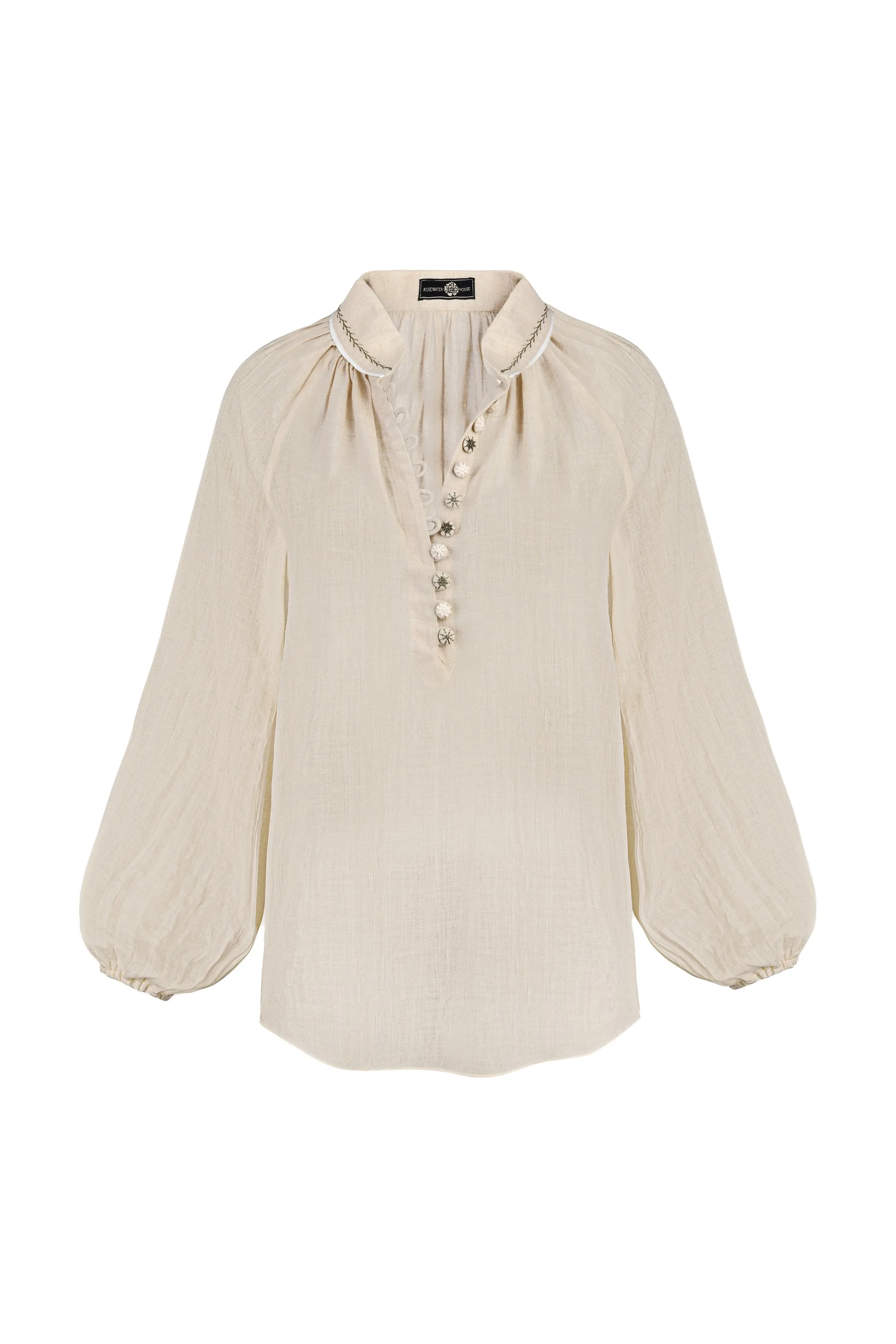 Golab Blouse - Sand & Ivory
