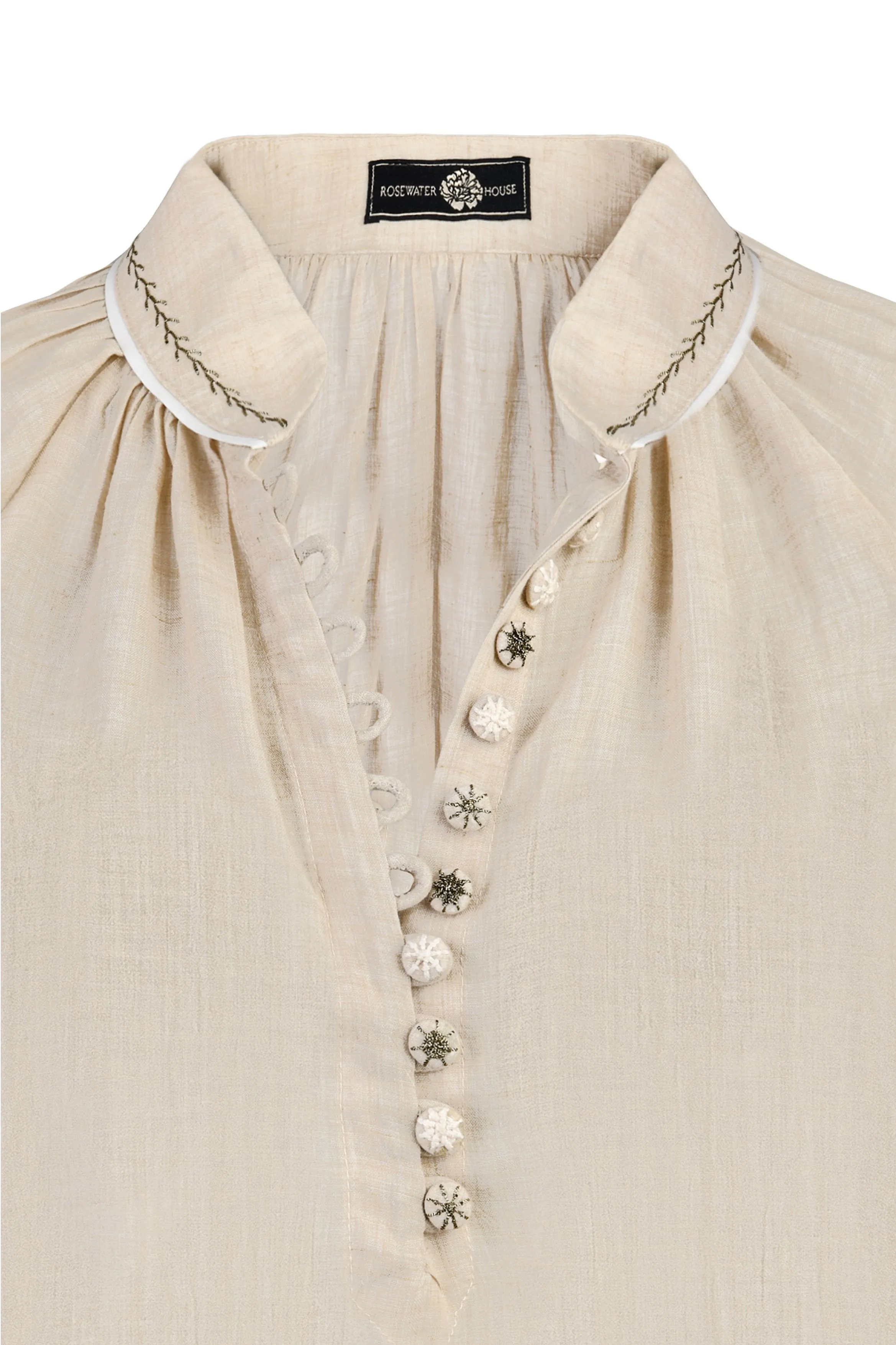 Golab Blouse - Sand & Ivory