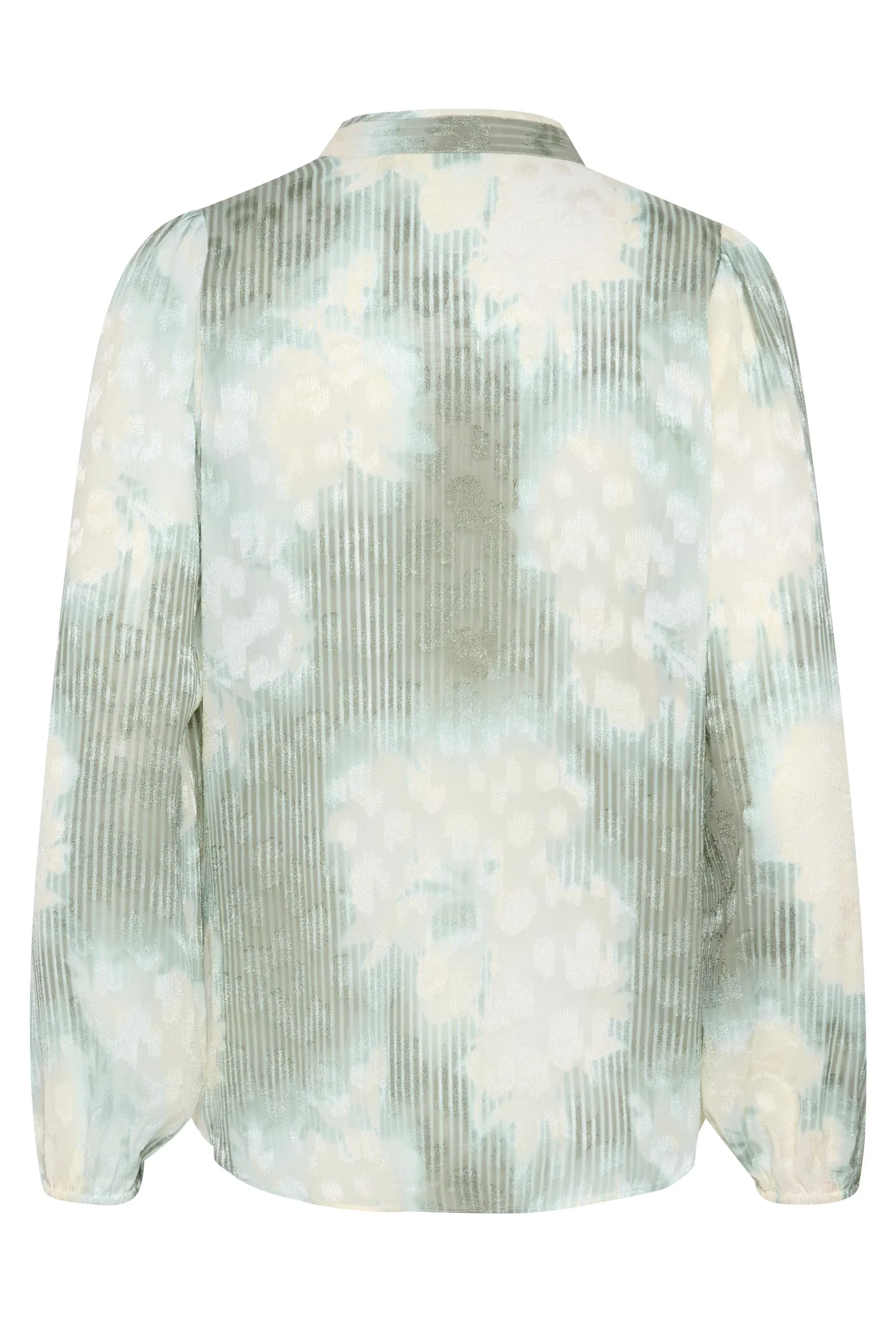 Inwear CielleI Mao Collar Green Print Shirt