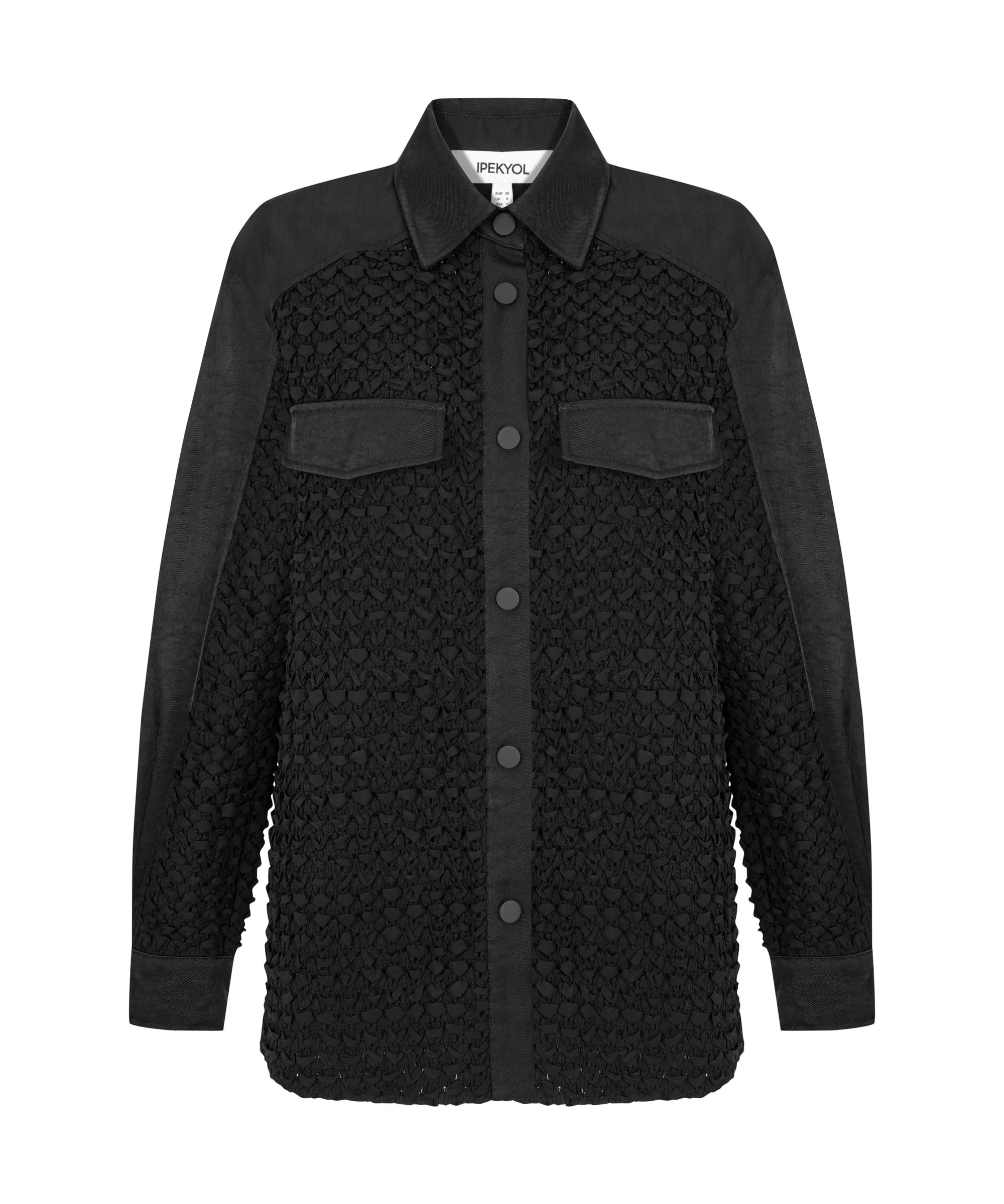 Ipekyol Fabric Mix Jacket Black