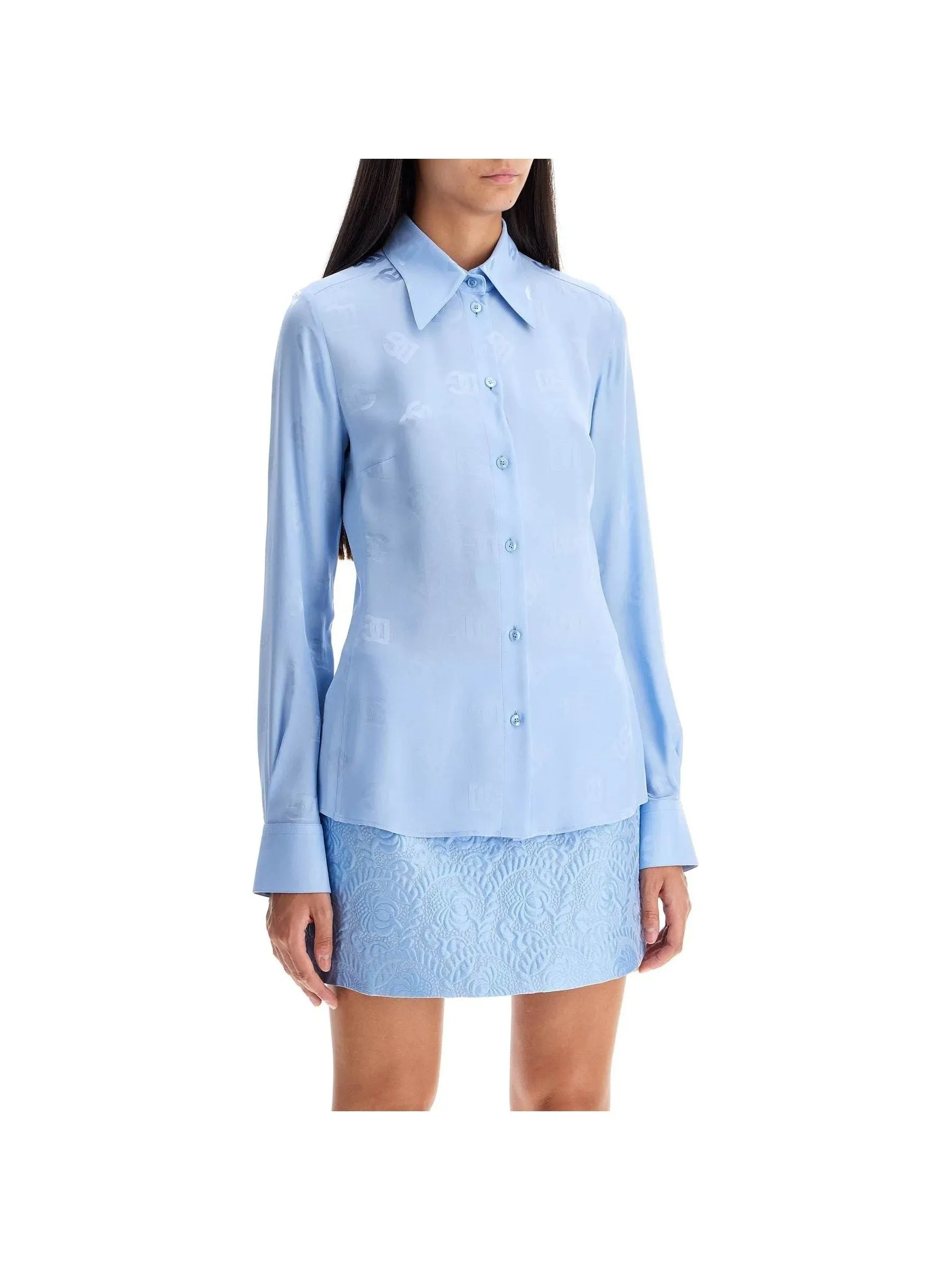 Jacquard Silk Shirt
