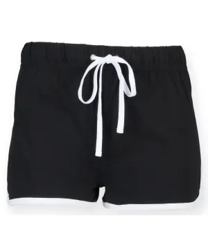 Kids retro shorts | Black/White