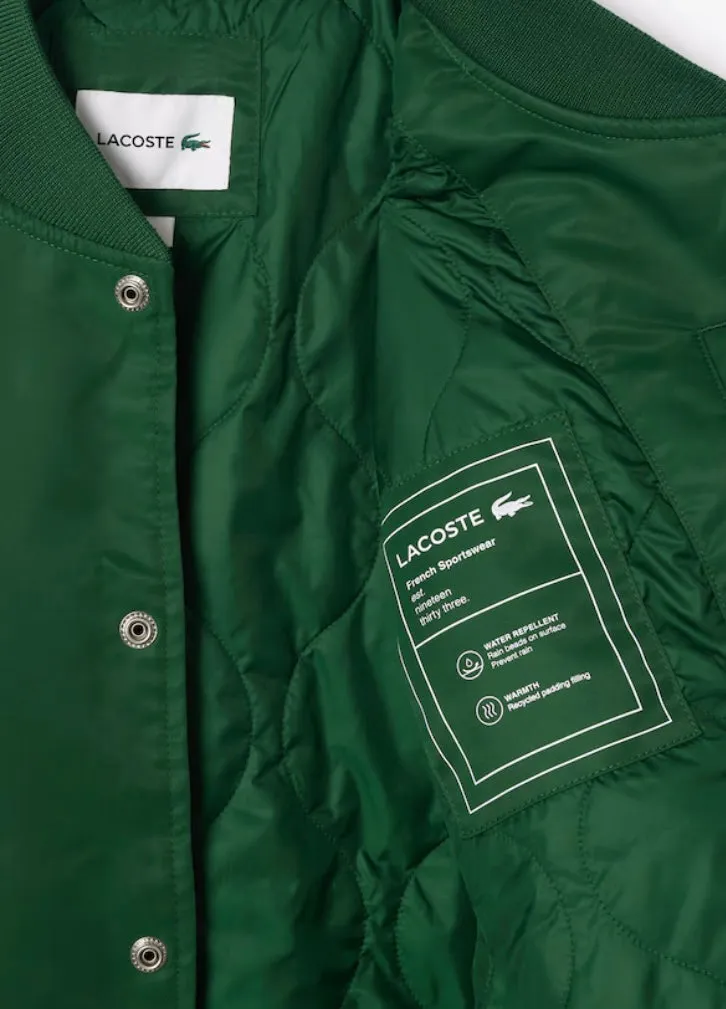 Lacoste Padded Water-Repellent Bomber Jacket