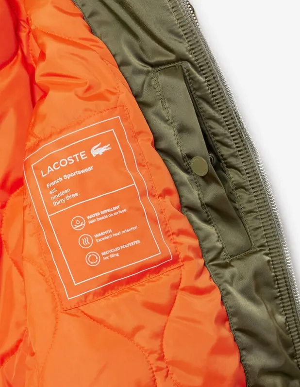 Lacoste Water-Repellent Padded Bomber Jacket