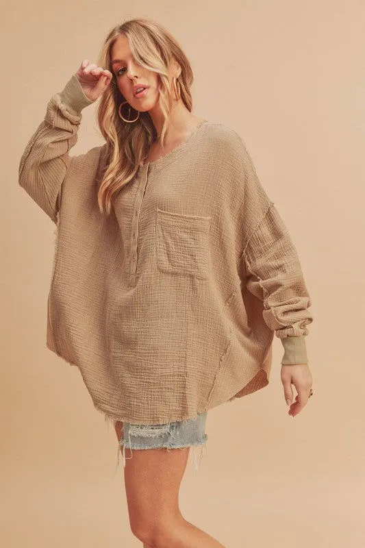 Majorie Cotton Long Sleeve Top