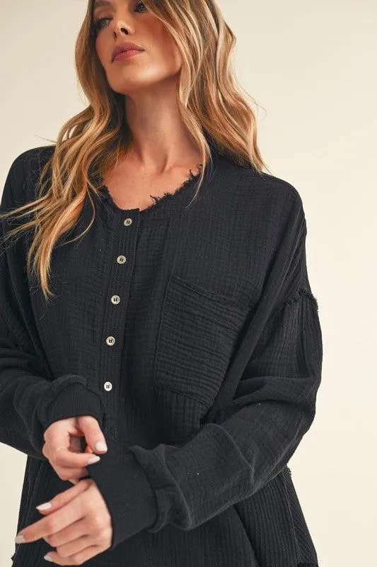 Majorie Cotton Long Sleeve Top