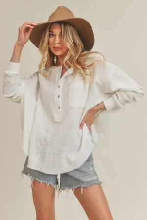 Majorie Cotton Long Sleeve Top