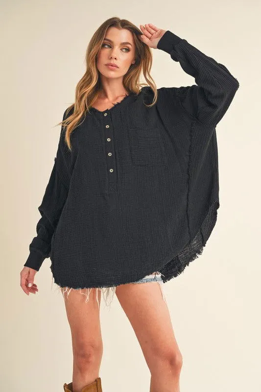 Majorie Cotton Long Sleeve Top