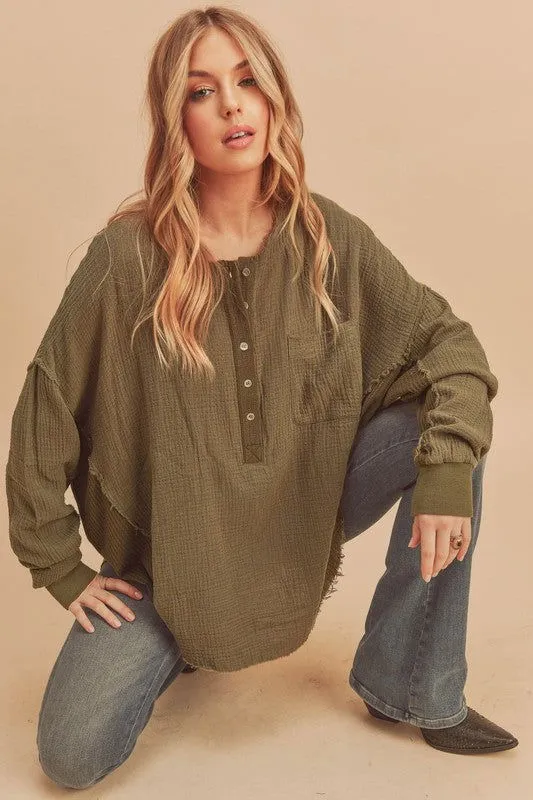 Majorie Cotton Long Sleeve Top