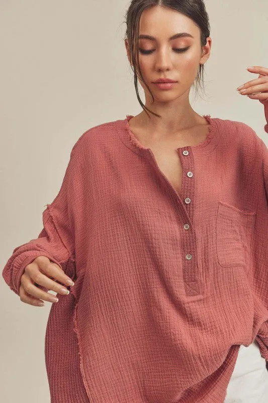 Majorie Cotton Long Sleeve Top