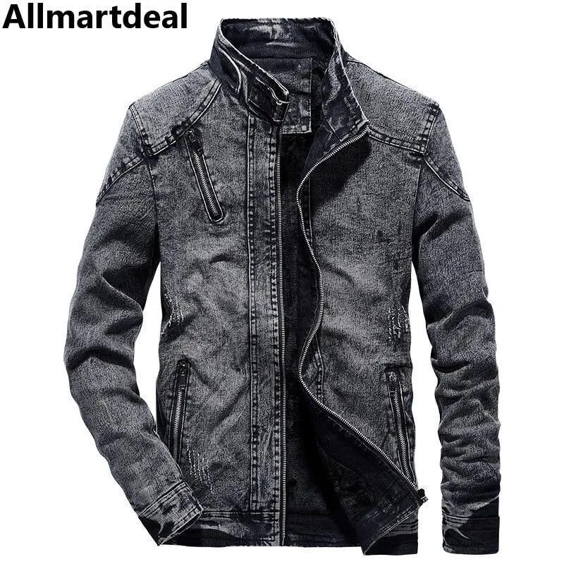 Men's Denim Solid Jeans Jacket