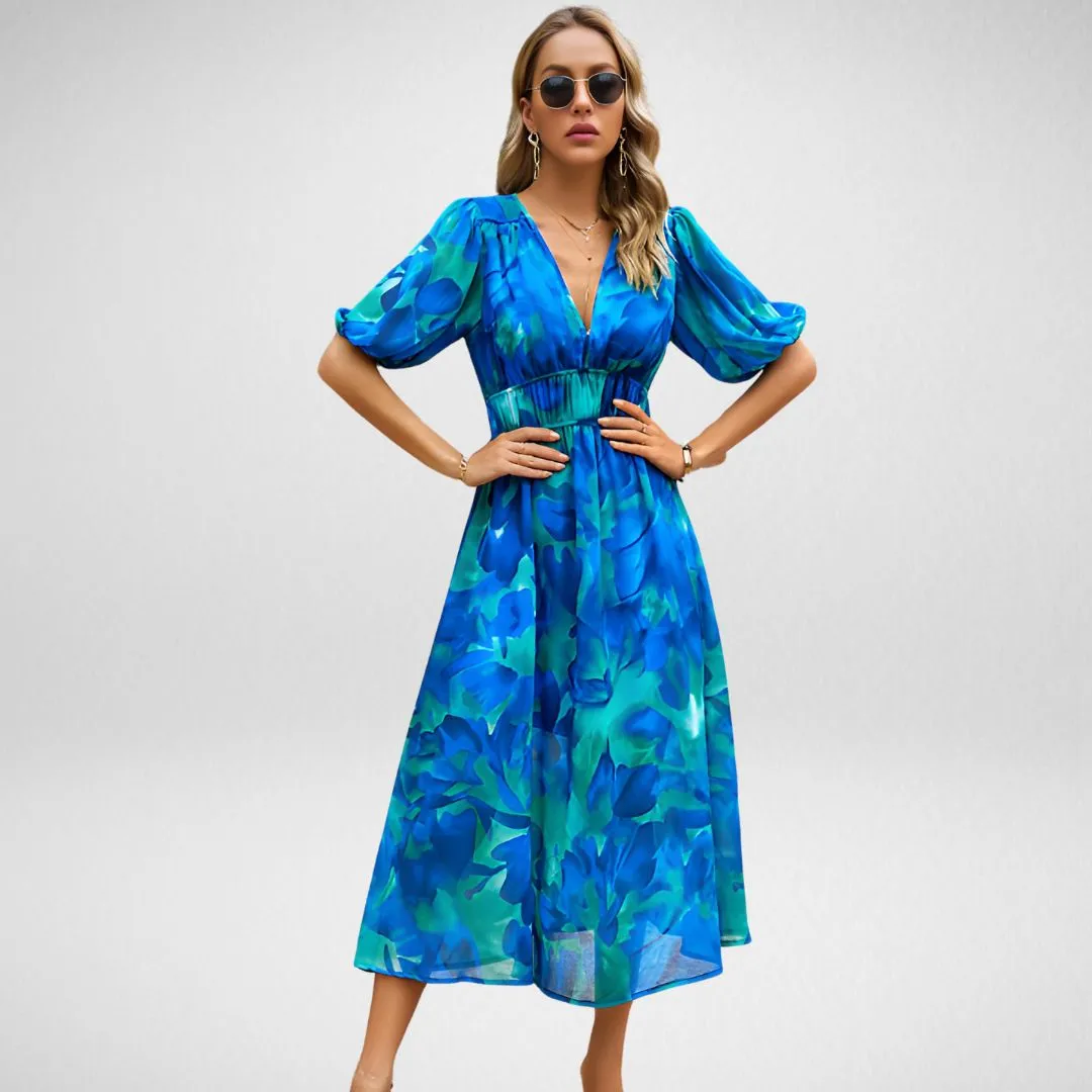 Meredith™ - Elegant V-neck Dress