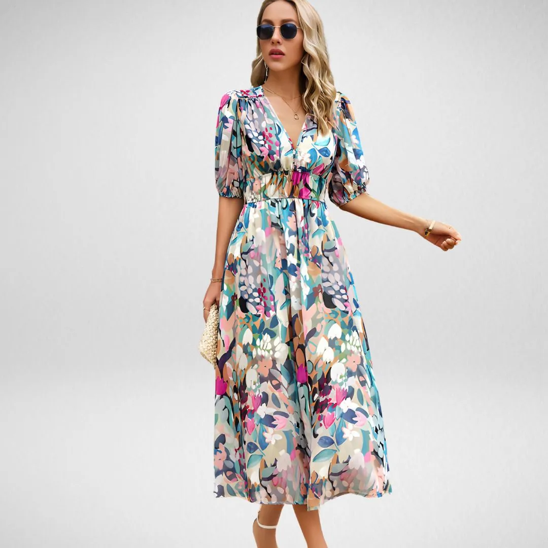 Meredith™ - Elegant V-neck Dress