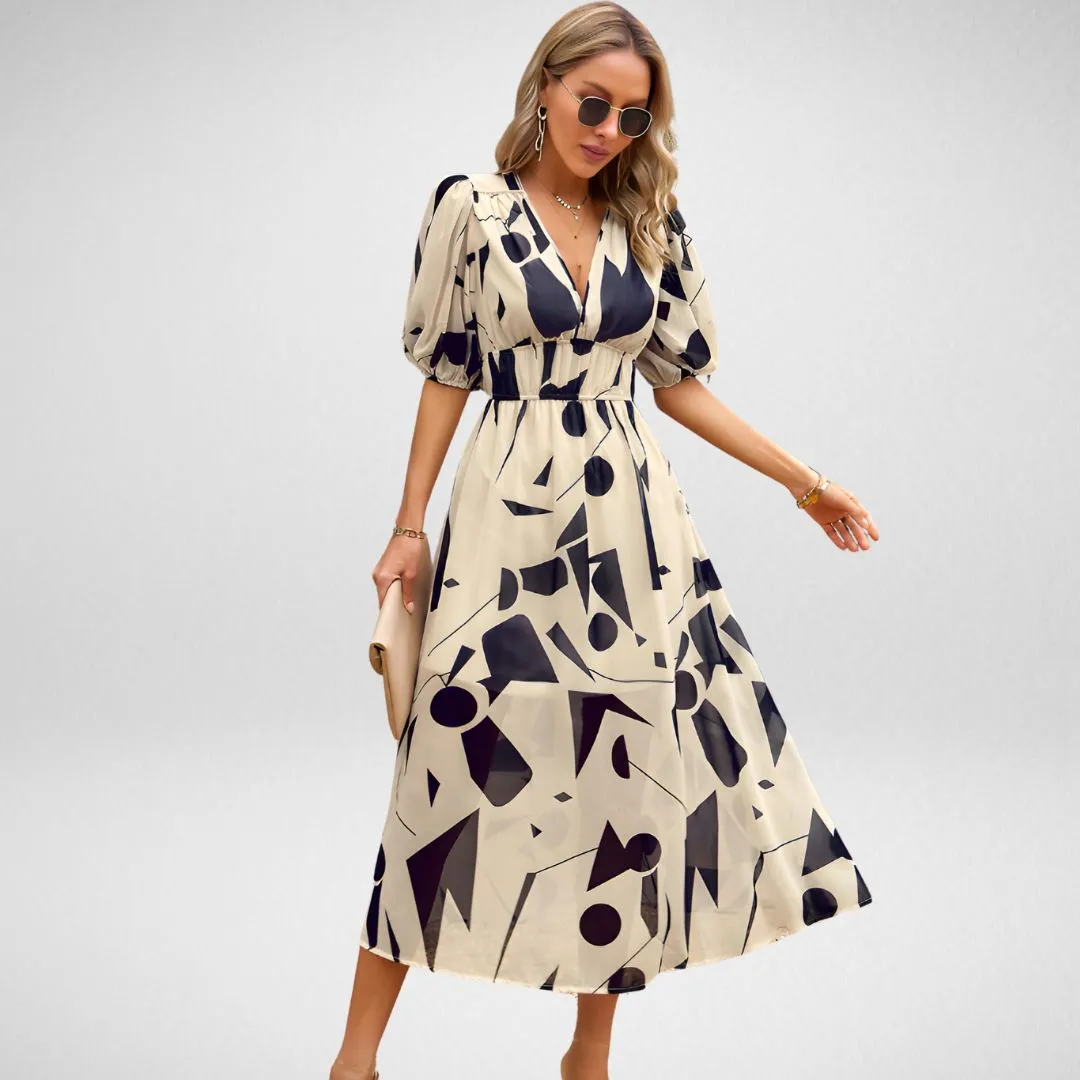 Meredith™ - Elegant V-neck Dress