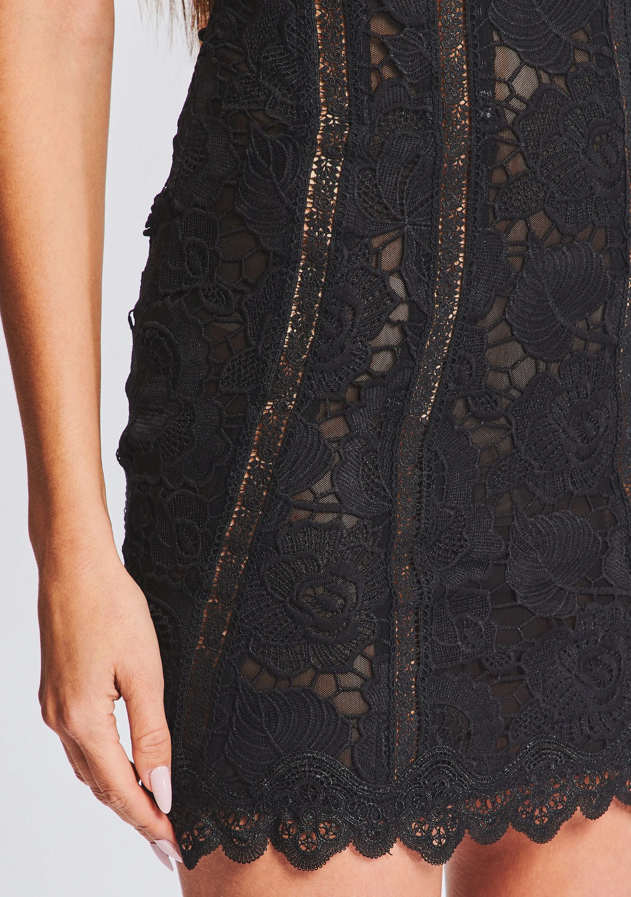 Paris Lace Short Dress