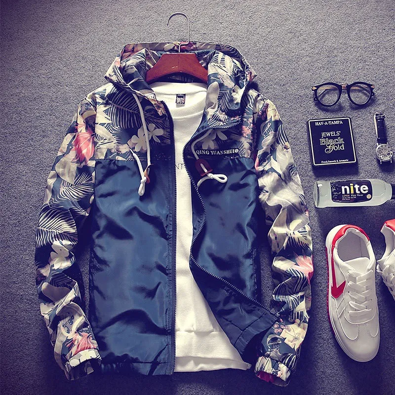 Popular Jacket Mix Colours Hooded Cardigan Outerwear