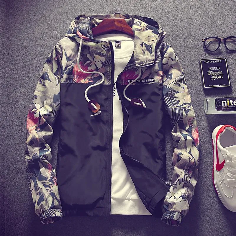 Popular Jacket Mix Colours Hooded Cardigan Outerwear