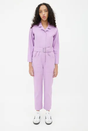 Purple Utility Jumpsuit