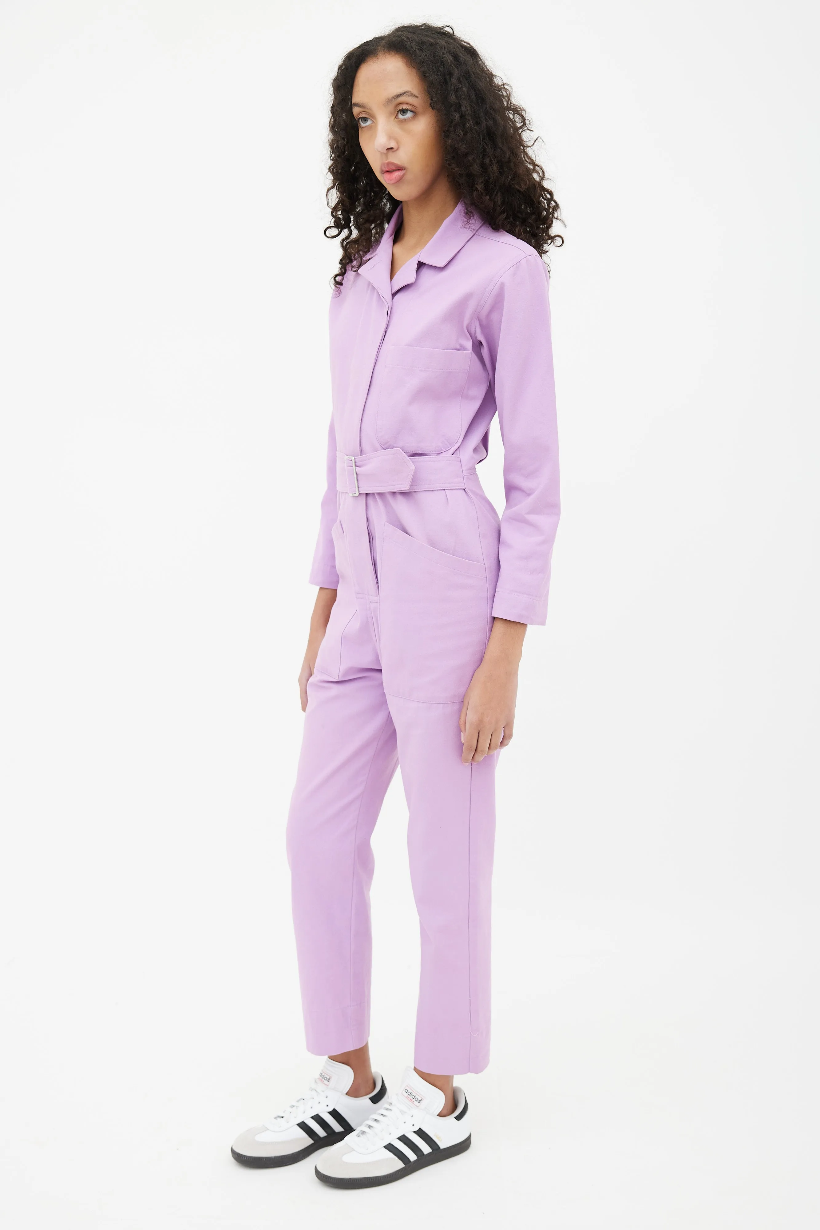 Purple Utility Jumpsuit